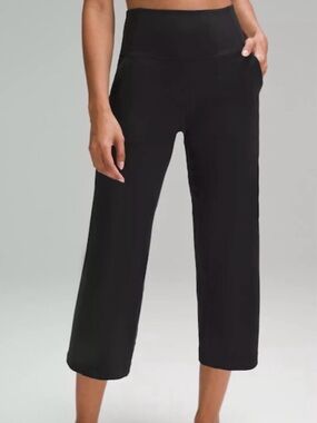 Lululemon Align High-Rise Wide Leg Crop Pants - Black
